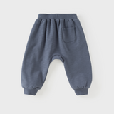 Dave&Bella Toddler Girls/Boys Purple/Blue Cute Dinosaur Simple Daily Capri Pants