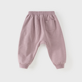 Dave&Bella Toddler Girls/Boys Purple/Blue Cute Dinosaur Simple Daily Capri Pants