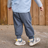 Dave&Bella Toddler Girls/Boys Purple/Blue Cute Dinosaur Simple Daily Capri Pants