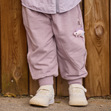 Dave&Bella Toddler Girls/Boys Purple/Blue Cute Dinosaur Simple Daily Capri Pants