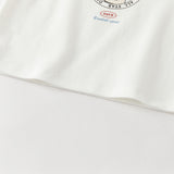 Dave&Bella Toddler Boys White V-neck Comfortable T-shirt Tops