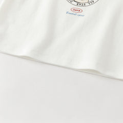 Dave&Bella Toddler Boys White V-neck Comfortable T-shirt Tops