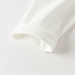 Dave&Bella Toddler Boys White V-neck Comfortable T-shirt Tops