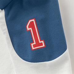 Dave&Bella Toddler Boys White V-neck Comfortable T-shirt Tops