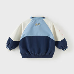 Dave&Bella Toddler Boys Playful Navy Blue Comfortable Jackets