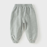 Dave&Bella Toddler Girls/Boys Grey Pink/Light Grey Loose Casual Pants