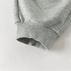 Dave&Bella Toddler Girls/Boys Grey Pink/Light Grey Loose Casual Pants