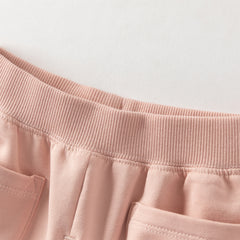 Dave&Bella Toddler Girls/Boys Grey Pink/Light Grey Loose Casual Pants