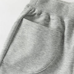 Dave&Bella Toddler Girls/Boys Grey Pink/Light Grey Loose Casual Pants