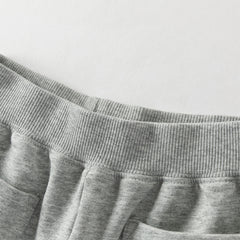 Dave&Bella Toddler Girls/Boys Grey Pink/Light Grey Loose Casual Pants