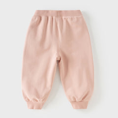Dave&Bella Toddler Girls/Boys Grey Pink/Light Grey Loose Casual Pants