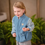 Dave&Bella Toddler Girls/Boys Pink/Blue Turtle Long Sleeve Outwear Soft Fleece Jackets