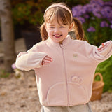 Dave&Bella Toddler Girls/Boys Pink/Blue Turtle Long Sleeve Outwear Soft Fleece Jackets
