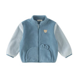 Dave&Bella Toddler Girls/Boys Pink/Blue Turtle Long Sleeve Outwear Soft Fleece Jackets