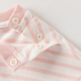 Dave&Bella Toddler Girls/Boys Multi-color Striped Soft Cotton Long Sleeve T-shirt Tops