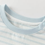 Dave&Bella Toddler Girls/Boys Multi-color Striped Soft Cotton Long Sleeve T-shirt Tops