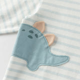 Dave&Bella Toddler Girls/Boys Multi-color Striped Soft Cotton Long Sleeve T-shirt Tops