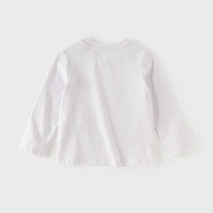 Dave&Bella Toddler Girls/Boys Playful Print Lightweight Cotton T-shirt Tops