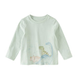 Dave&Bella Toddler Girls/Boys Playful Print Lightweight Cotton T-shirt Tops