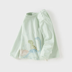 Dave&Bella Toddler Girls/Boys Playful Print Lightweight Cotton T-shirt Tops