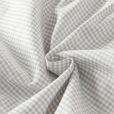 Dave&Bella Toddler Girls Casual Classic Grey White Plaid Long Sleeve Cotton Shirt Tops
