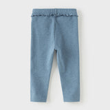 Dave&Bella Toddler Girls Fashion Denim Blue/Beige Stretchable Leggings