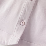Dave&Bella Toddler Girls Elegant Grey Purple Long Sleeve Shirts
