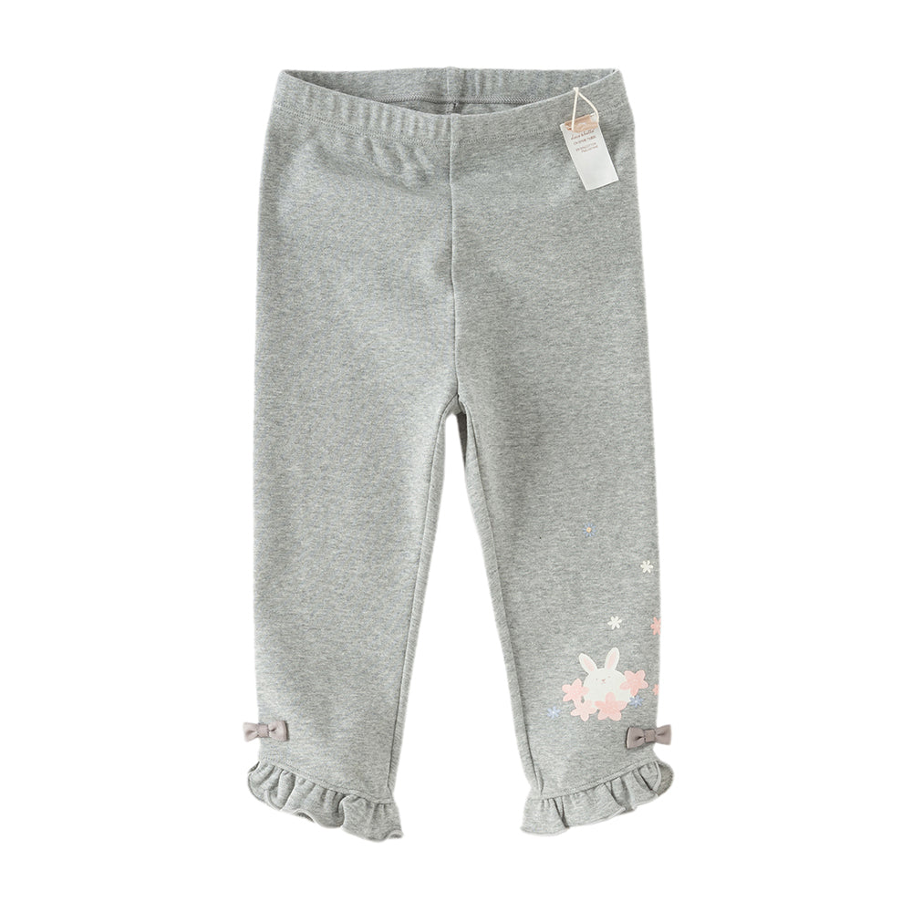 Dave&Bella Toddler Girls Pink/Light Grey Comfortable Versatile Leggings