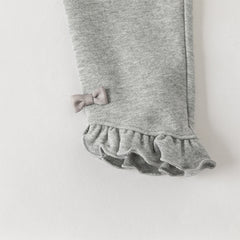 Dave&Bella Toddler Girls Pink/Light Grey Comfortable Versatile Leggings