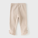 Dave&Bella Toddler Girls Pink/Light Grey Comfortable Versatile Leggings