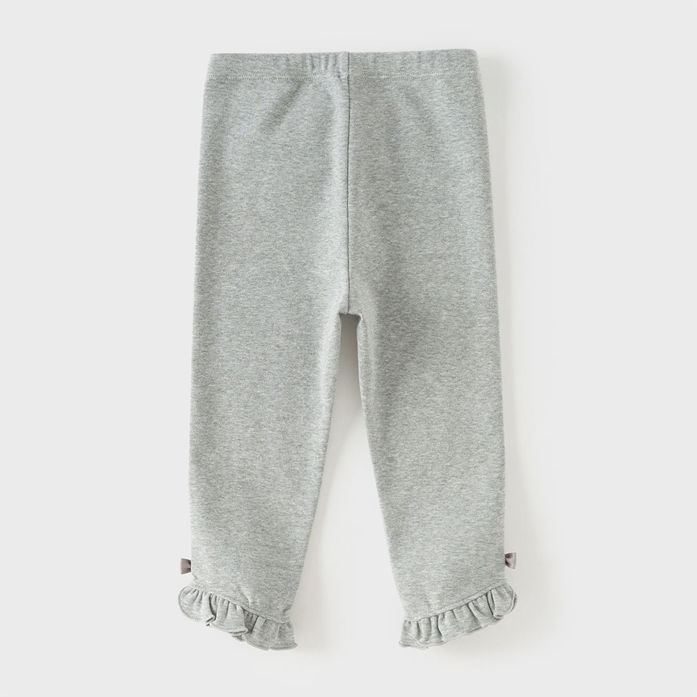 Dave&Bella Toddler Girls Pink/Light Grey Comfortable Versatile Leggings