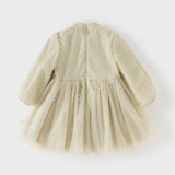 Dave&Bella Toddler Girls Green Turtle Comfortable Chinese-style Mesh A-line Dress