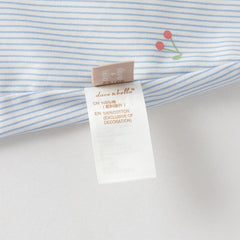 Dave&Bella Toddler Girls Summer Fashion Striped Cherry Embroidery Lightweight Shirts