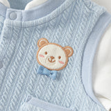 Dave&Bella Baby Boys Blue Turtle Long Sleeve Comfortable Soft Rompers