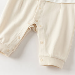 Dave&Bella Baby Boys Blue Turtle Long Sleeve Comfortable Soft Rompers