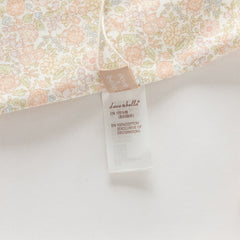 Dave&Bella Baby Girls Summer Cute Floral Print Long Sleeve Cotton Breathable Rompers