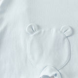 Dave&Bella Baby Boys Cute Bear Light Blue Soft Cotton Rompers