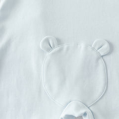 Dave&Bella Baby Boys Cute Bear Light Blue Soft Cotton Rompers
