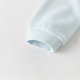 Dave&Bella Baby Boys Cute Bear Light Blue Soft Cotton Rompers