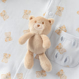Dave&Bella Baby Girls/Boys Cute Playful Bear Print Blue/Pink Soft Cotton Rompers