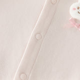 Dave&Bella Baby Boys/Girls Blue/Pink Turtle Long Sleeve Breathable Rompers
