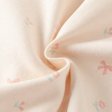 Dave&Bella Baby Girls Sweet Pink Print Long Sleeve Indoor Comfortable Rompers