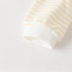 Dave&Bella Baby Girls/Boys Yellow/Light Pink Comfortable Cotton Cartoon Rompers