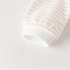 Dave&Bella Baby Girls/Boys Yellow/Light Pink Comfortable Cotton Cartoon Rompers