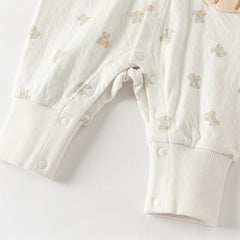 Dave&Bella Baby Girls/Boys Summer Bear Print Comfortable Cotton Rompers