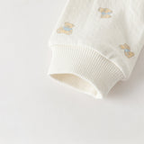 Dave&Bella Baby Girls/Boys Summer Bear Print Comfortable Cotton Rompers