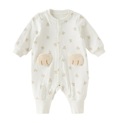 Dave&Bella Baby Girls/Boys Summer Bear Print Comfortable Cotton Rompers