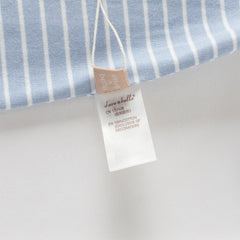 Dave&Bella Baby Boys Stylish Blue White Striped Cute Puppy Soft Cotton Rompers