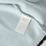 Dave&Bella Toddler Girls Light Blue Turndown Collar Simple Cozy Cotton Cardigans