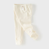 Dave&Bella Toddler Girls Sweet Black/Apricot Stretchable Slim Leggings